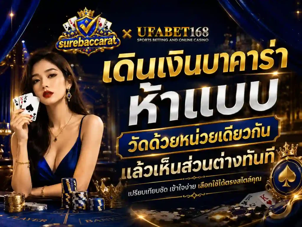 เดินเงินบาคาร่า ห้าแบบ วัดด้วยหน่วยเดียวกัน
